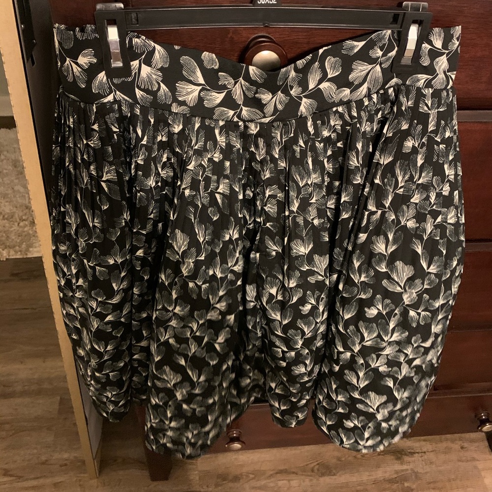 Black and white circle skirt